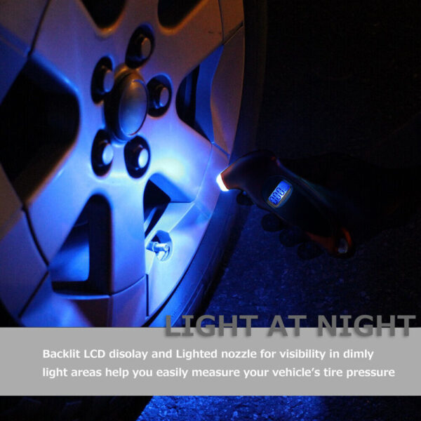 New Digital Tire Pressure Gauge Backlight LCD - Image 2