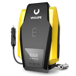 VacLife Air Compressor – 12V DC Tire Inflator with LED - US701YE