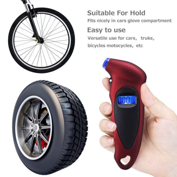 New Digital Tire Pressure Gauge Backlight LCD - Image 4
